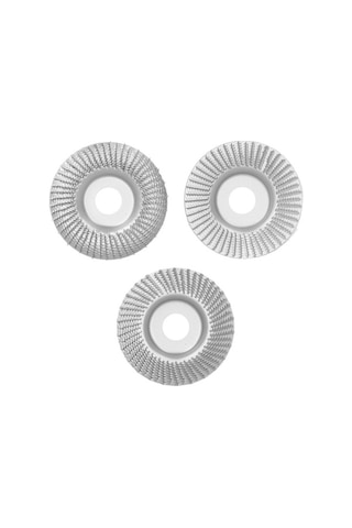 Fortunelane 3 Adet 100mm Tahta Oyma Çelik Disk Seti, 22mm İç Çap, Açık/kısa/uzun Yaylı, Tahta Düzenleme Ve Polisaj İçin Uygun