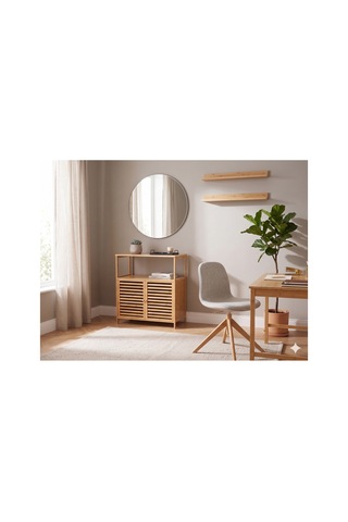 Yıldıray Metal Bambu 2 Kapaklı Raflı Düzenleyici Organizer Bej