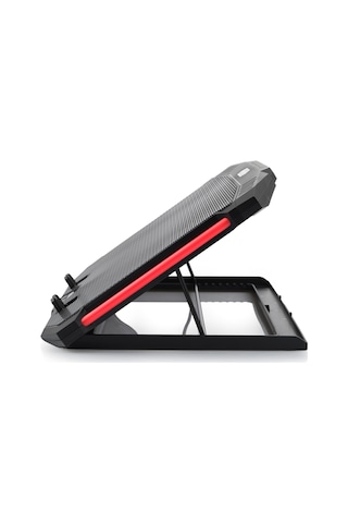 X100R Kırmızı Ledli 11 Fanlı Laptop Soğutucu 8 Ayarlanabilir Notebook Dizüstü Standı