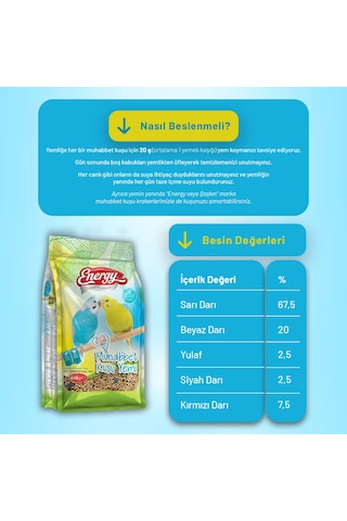 Muhabbet Kuşu Yemi 400 G - 12 Adet