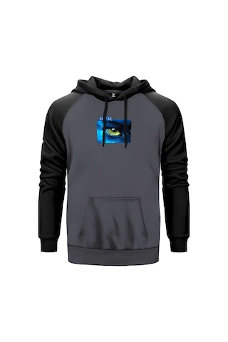 Avatar The Way Of Water Blue Line Gri Renk Reglan Kol Sweatshirt Gri