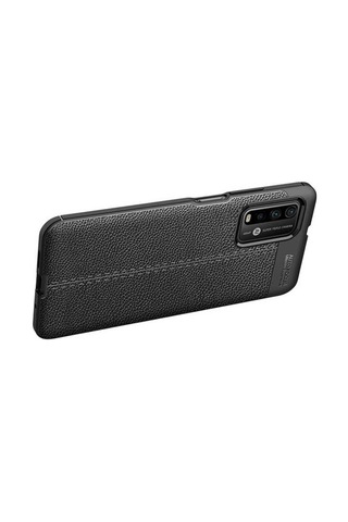Xiaomi Poco M3 Kilif Deri Tarzi Niss Silikon Case 389837079
