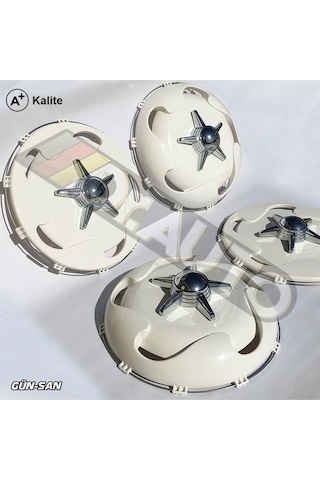 19.5 İnç Bombeli Yıldız Model Jant Kapağı 4'lü Takım