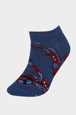 DeFacto Erkek Çocuk Marvel Spiderman 3'lü Pamuklu Patik Çorap F4614A8NSKR1