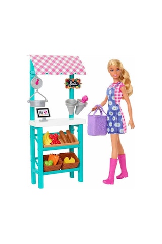 Barbie Çiftçi  Pazarı Oyun Seti HCN22
