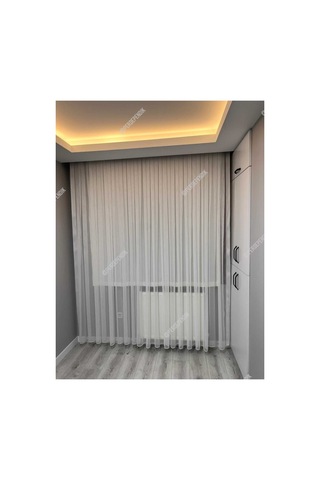 Selvi Tül, Düz Tül, Çizgili Tül,bambu Zincir Tül, Salon Tülü, İnce Çizgili Tül, Sık Pile Kırık Beyaz