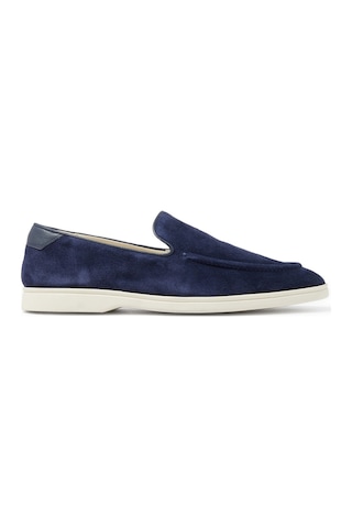 Cqp Debonair Süet Deri Erkek Loafer 40-45 Mavi