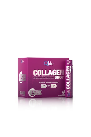 Collagen Shot Komplex Vitaminli Sıvı Kolajen 15 Tüp
