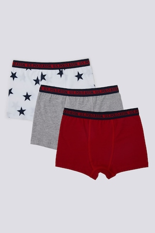U.s. Polo Assn. Erkek Çocuk Beyaz Boxer Us1378-c-v1 Beyaz