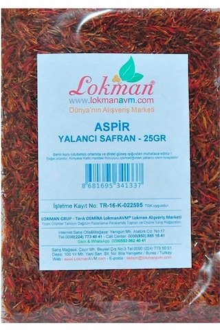 Lokman Aspir Yalancı Safran 25 G