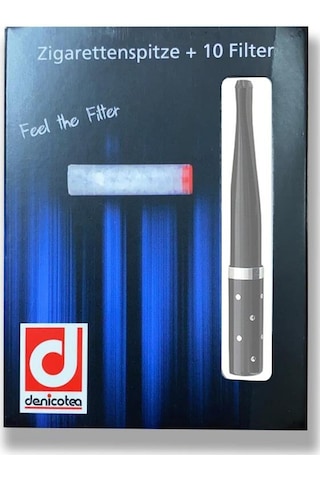 Denicotea 20206 Karbon Filtreli Sig. Ağızlığı Siyah/Puantiyeli