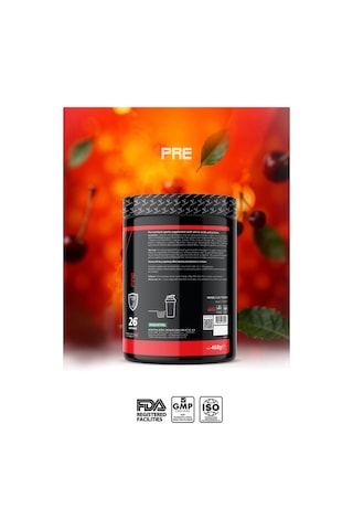 Vitalest Pre Workout 468g. 26 Servis Kiraz