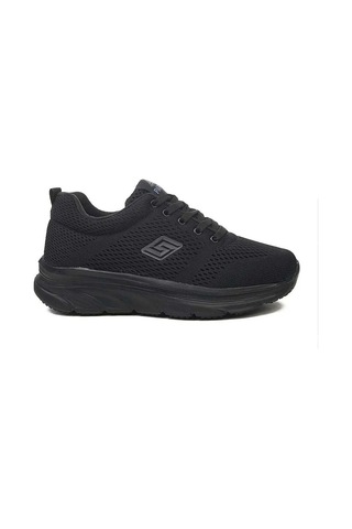 Parley 286-26 Anorak Anatomik Taban Bağcıklı Kadın Sneaker Siyah