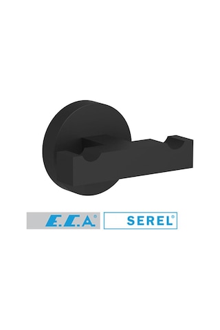 Serel Rita Ikili Askılık Mat Siyah 140112006S Çok Renkli