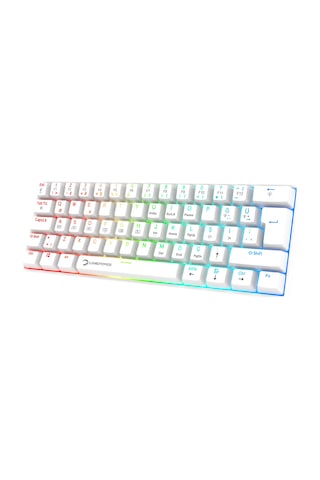 Gamepower Lyra Rgb 60m 62tuş Beyaz Mekanik Kablolu Blue Switch Ckckgmp0018