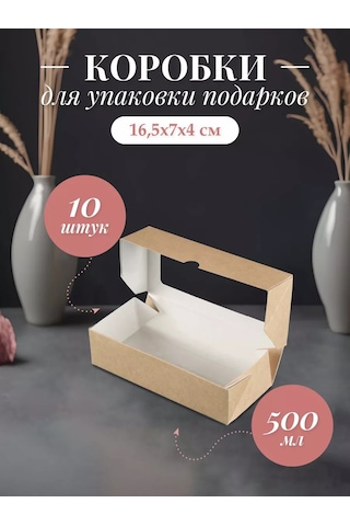 Cactus Karton Kutu Pencereli Ambalaj 500 Ml 10 Adet 208474272