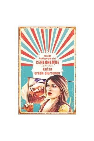 Kuşe Kağıt Duvar Posteri Nerede Bekleyeyim Sizi Retro Vintage Drtr0096