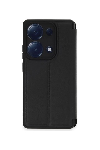 Xiaomi Redmi Note 13 Pro 4g Uyumlu Kılıf Flip Cover - Siyah