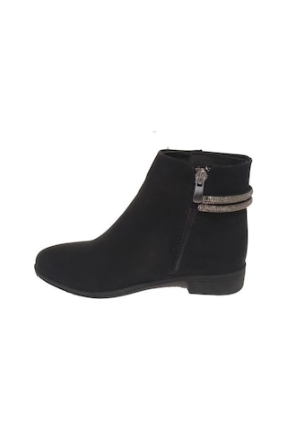 Sdf 071-24 Deri Fashion Fermuarlı Kadın Bot Siyah
