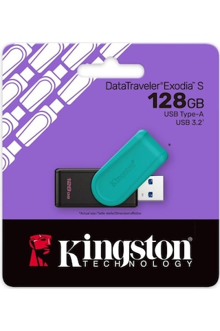 Datatraveler Exodia S 128gb Dtxs Usb3.2 Gen.1 Usb Flash Bellek