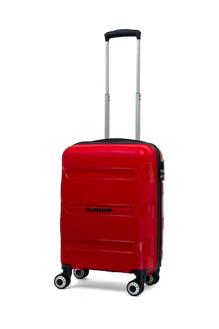 Lucas Polipropilen Kırılmaz Valiz, Kabin Boy Kırmızı