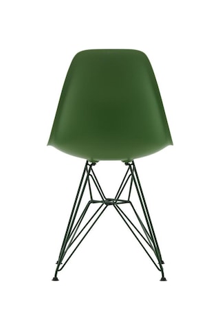 Vitra Eames Plastik Yan Sandalye Re Dsr Duotone, Geri Dönüştürülmüş Plastik Yeşil