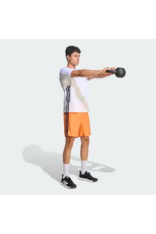 Adidas Workout Essentials Base 3-stripes Erkek T-shirt Kd0699 Beyaz