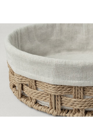 Linens Tidy Yuvarlak Sepet 32x10 Cm Naturel Naturel