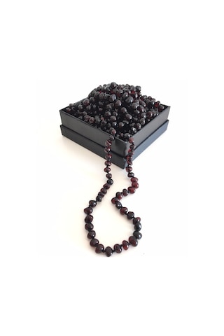 İpek Kehribar Baltık Kehribar Kolye Kız-Erkek Bebek Kolyesi 33 Cm 0-3 Yaş Çok Renkli