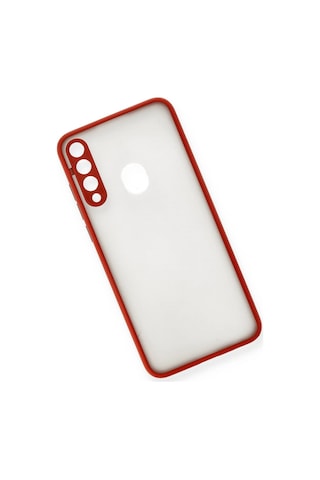 Newface Huawei Y6p Kılıf Montreal Silikon Kapak Semeglbl - 87 - Kırmızı