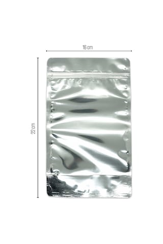 16X27X8 Şeffaf Metalize Kilitli Doypack 50 Adet