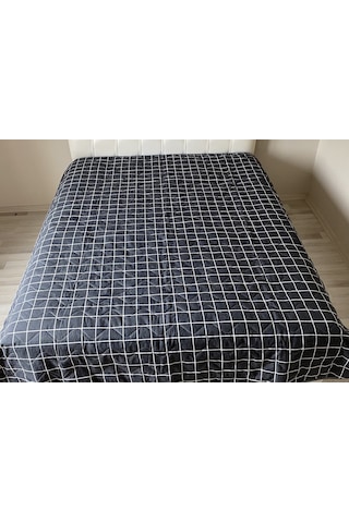 Kapitoneli Tek Kişilik Çok Amaçlı Örtü Antrasit - 160x220 Cm
