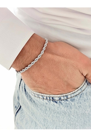 Gümüş Çelik Erkek Bileklik Frj10166a-a 2 Yıl Garantili Hediye Paketli