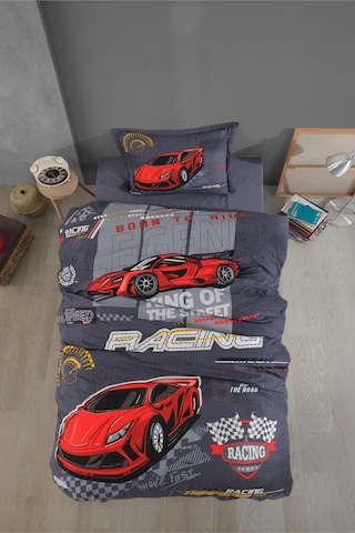 Clasy Racing Team Mavi %100 Pamuk Tek Kişilik Nevresim Takımı Mavi