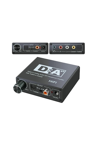 Dijital To Analog Dac Çevirici Dönüştürücü Optik Ses Adaptörü