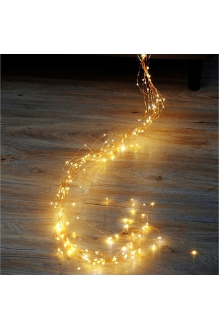 Novahub Bakır Tel Led Işık, 280 Işık 14 Dal 2m Bahçe Deko, Sıcak Beyaz Eu Fiş, Uzaktan Kumanda/güneş Enerjisi Diğer