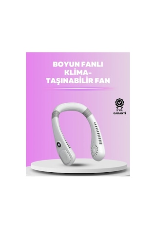 Giyilebilir Bladeless Boyun Fanı 360 Serinlik, 5 Kademe Rüzgar, Usb Şarjlı Sessiz Mini Klima