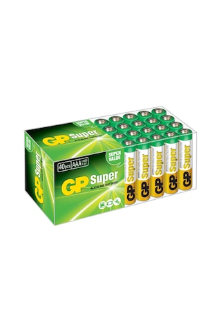 GP Super GP24A-2VS40 Alkalin AAA Boy İnce Kalem Pil 40'lı