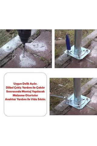 Gömlekli M10 Çelik Dübel Uzunluk 70 Mm 8 Adet Klima, Tv, Raf, Dolap Montaj Güvenli Sabitleme Beyaz