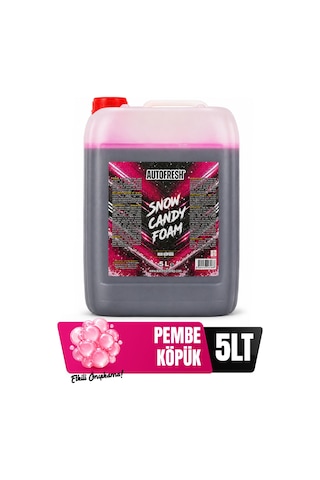 Snow Candy Foam 5 L Pembe Köpük Oto Yıkama Şampuanı Yoğun Köpüklü Konsantre Ön Yıkama Köpüğü