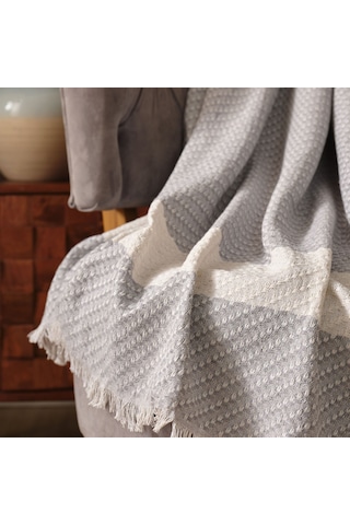 Karaca Home Wilma Gri Throw Battaniye 130x170 cm