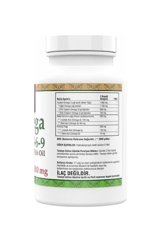 Omega 3-6-9 Fish Oil 1000mg 2 Kutu 200 Softgels 2 Kutu