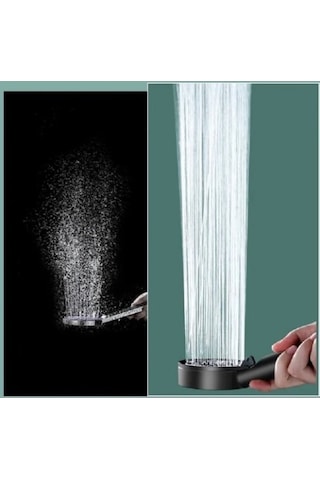 Banyo Keyfi İçin 5 Kademeli Siyah Duş Başlığı Diğer
