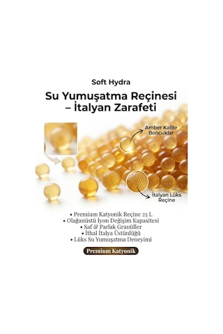 Su Yumuşatma Reçinesi 25 Litre İyon Değişim Kireç Önleyici / İtalyan Katyonik