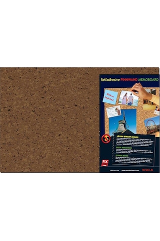 Yapışkanlı Karton Pano Mantar Desen Baskılı