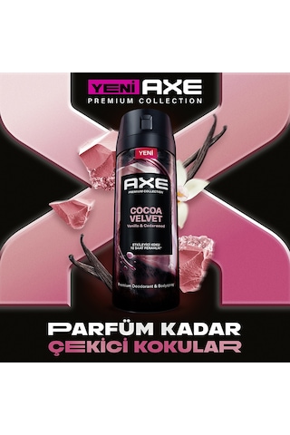 Axe Premium Collection Erkek Spray Deodorant Cocoa Velvet 150 Ml X3