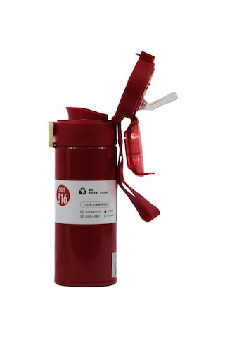 Dodge Çift Kullanımlı Kapak Çelik Matara 400 Ml. Ddg-db-24515-400 Beyaz Beyaz