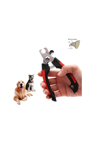 WF Çelik Uçlu Kırmızı Kedi Köpek Büyük Tırnak Makası cin316kr
