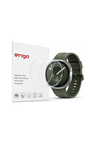 Samsung Galaxy Watch 9 44mm İle Uyumlu Ekran Koruyucu Nano Parlak Çizilmeye Dayanıklı Akıllı Saat Koruması, 9h Kırılmaz Esnek Cam, Hd Şeffaf 2 Adet Sm-l350