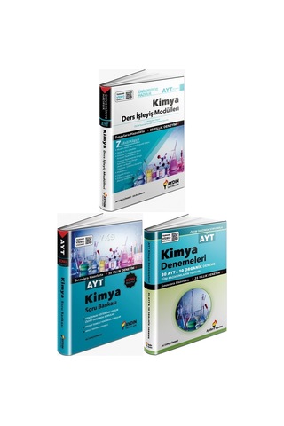 Aydın Yayınları Aydın 2026 Ayt Kimya Ders İşleyiş + Soru + Deneme Seti 3 Kitap